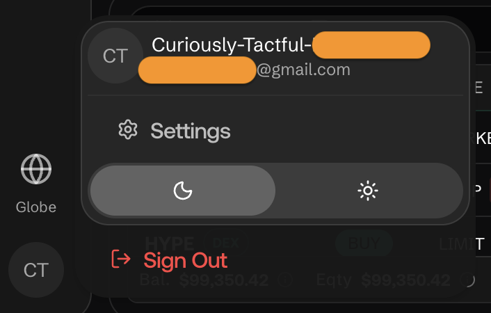 Left sidebar with Trading, Analytics, Trader Score, Journaling, Leaderboards, Discover Markets, and Globe